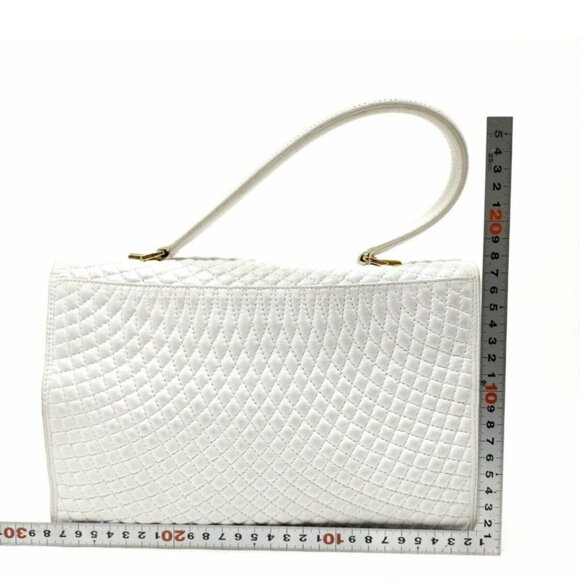 BALLY Matelasse White Hand Bag - Great Pre-Loved Condition - Picture 2 of 9